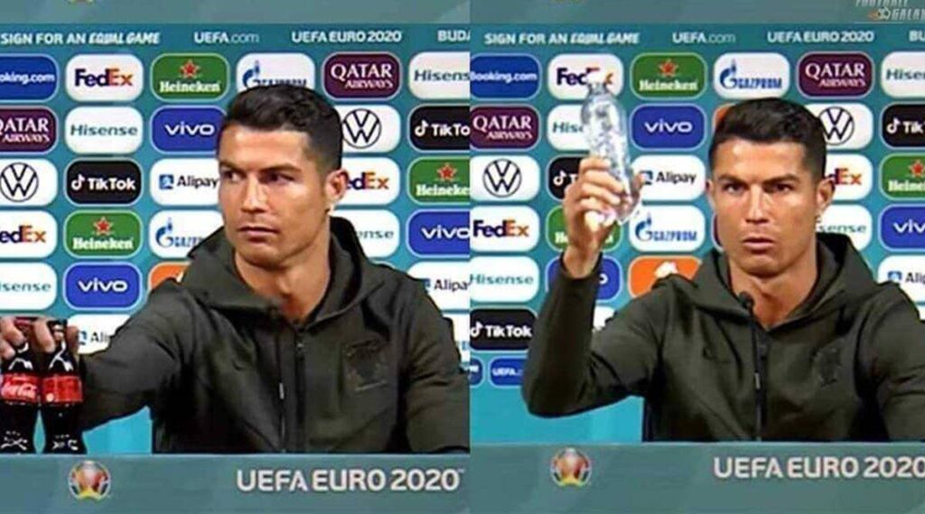 Cristiano Ronaldo durante la conferenza stampa