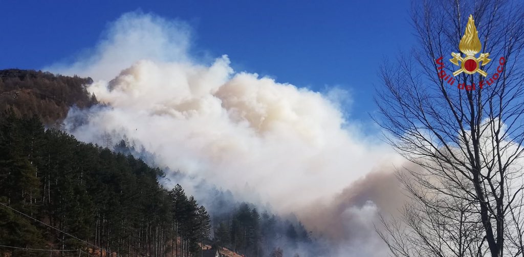 Incendio Torino 31 gennaio 2022: vento e vari roghi in più zone