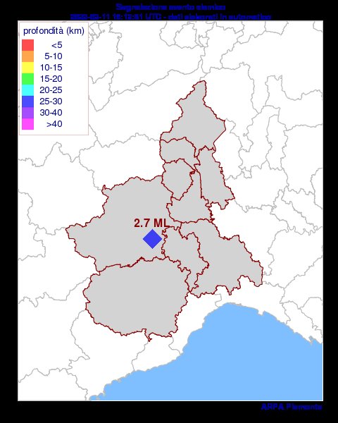 Terremoto Torino oggi 11 febbraio 2022: epicentro Pecetto Torinese