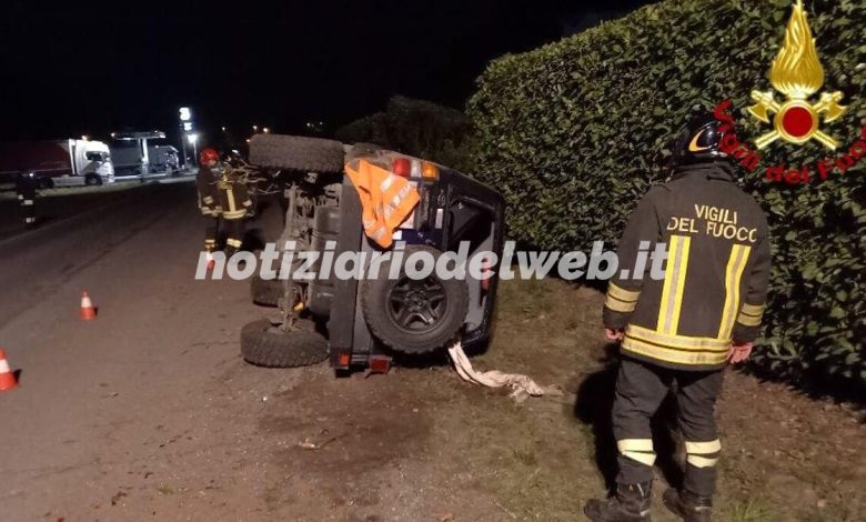 Incidente a Ornavasso nella notte del 18 marzo 2022: auto ribaltata