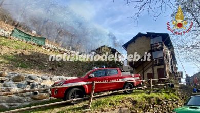 Incendio a Giaveno oggi 12 aprile 2022