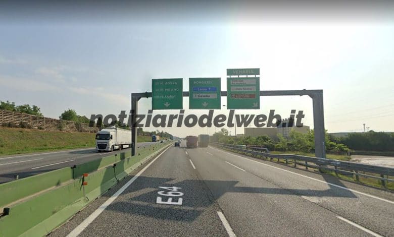 Incidente Tangenziale Torino oggi 3 giugno 2022 furgone ribaltato (1)