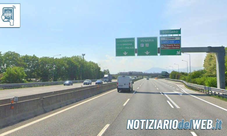 Incidente Tangenziale Borgaro oggi 31 luglio 2022