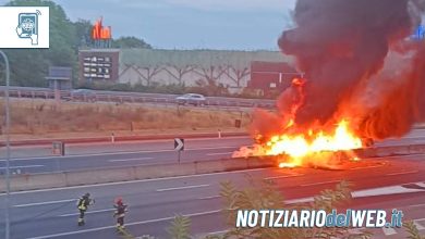 Terribile incidente in Tangenziale a Nichelino 1 agosto 2022 camion in fiamme, una vittima