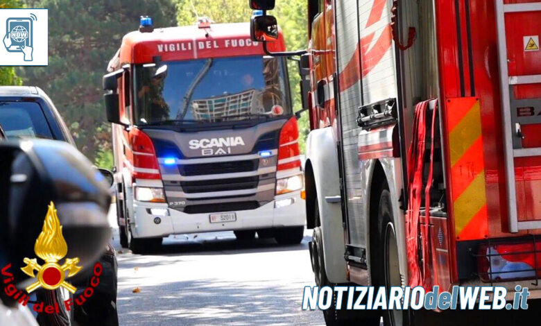 Incidente sulla A6 Torino-Savona oggi 5 luglio 2023: auto in fiamme altezza Carmagnola Vigili del Fuoco