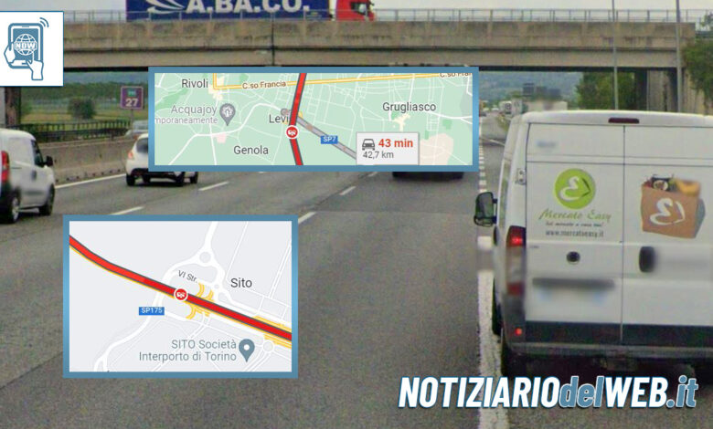 Incidente Tangenziale Torino oggi 14 ottobre 2022: traffico in entrambe le direzioni