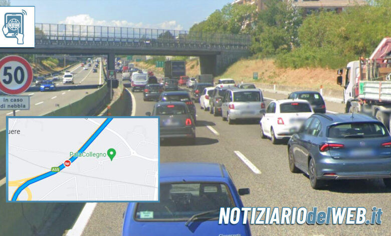 Incidente Tangenziale Torino Collegno oggi 5 ottobre 2022