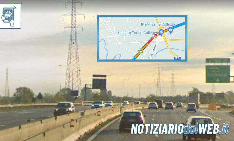 Incidente Tangenziale oggi 28 ottobre 2022: traffico in tilt altezza Collegno