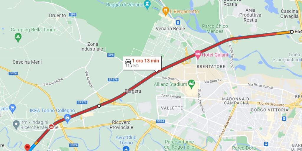 Incidente Tangenziale Torino Collegno oggi 13 dicembre 2022 (1)