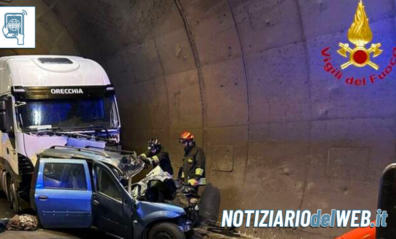 Incidente Asti oggi 12 dicembre 2022 morta Claudia Brusasco