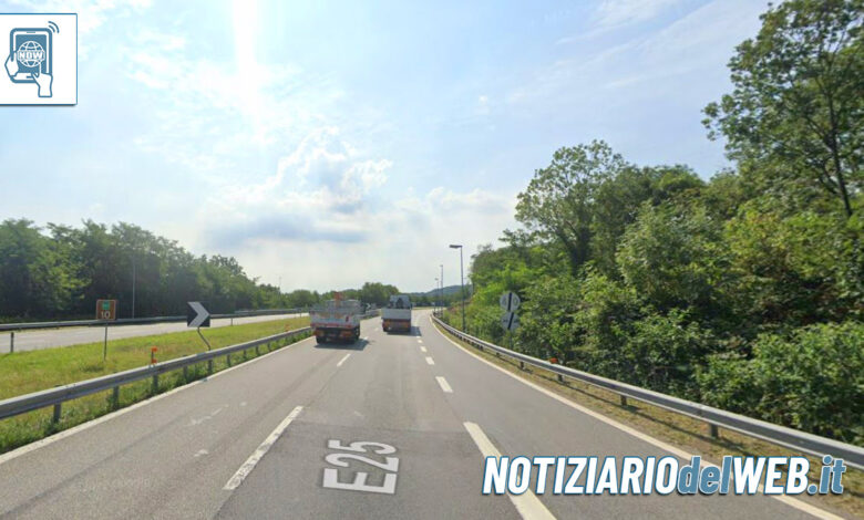 Incidente Ivrea Santhia oggi 27 dicembre 2022