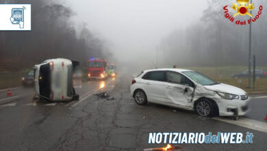 Incidente Paruzzaro oggi 3 gennaio 2023: tre feriti