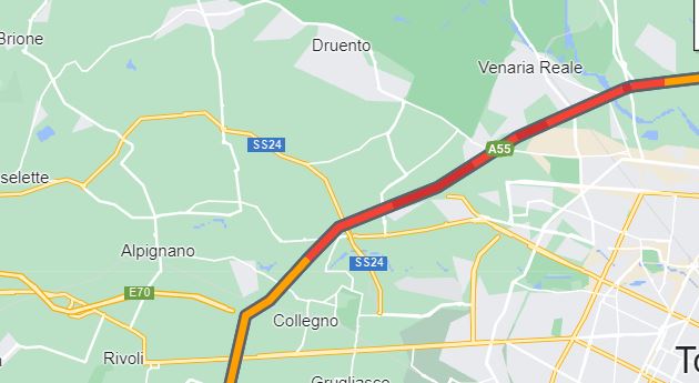 Due incidenti in Tangenziale a Torino 27 febbraio 2023 traffico in tilt