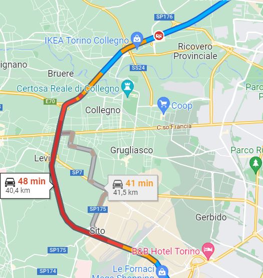 Incidente Tangenziale Torino Collegno oggi 13 febbraio 2023