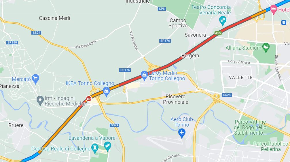 Incidente Tangenziale Torino Collegno oggi 20 febbraio 2023 (2)