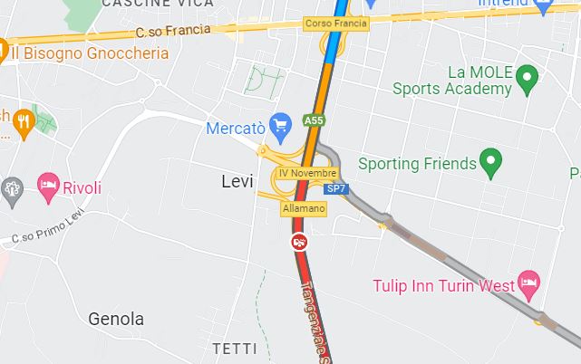 Incidente Tangenziale Torino oggi 21 febbraio 2023 c.so Allamano