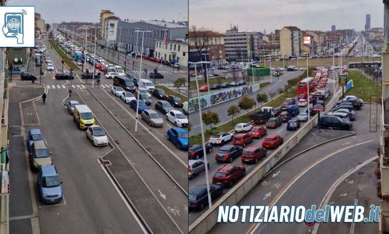 Incidente piazza Baldissera oggi 9 febbraio 2023: traffico in tilt