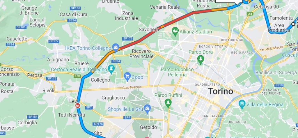 Incidente Tangenziale Torino corso Allamano oggi 6 marzo 2023