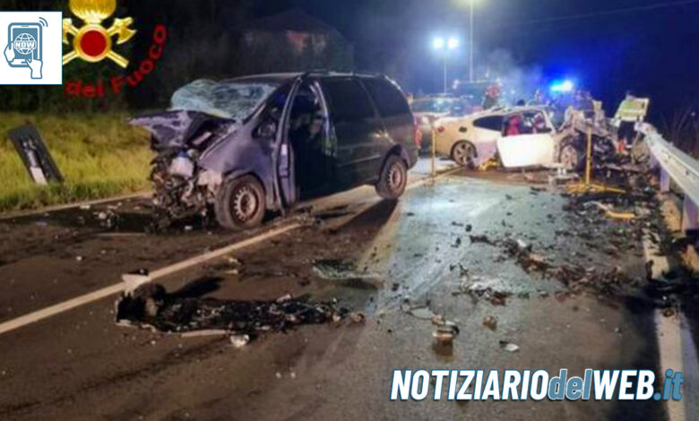 Incidente Nizza Monferrato ieri 9 aprile 2023: 4 vittime