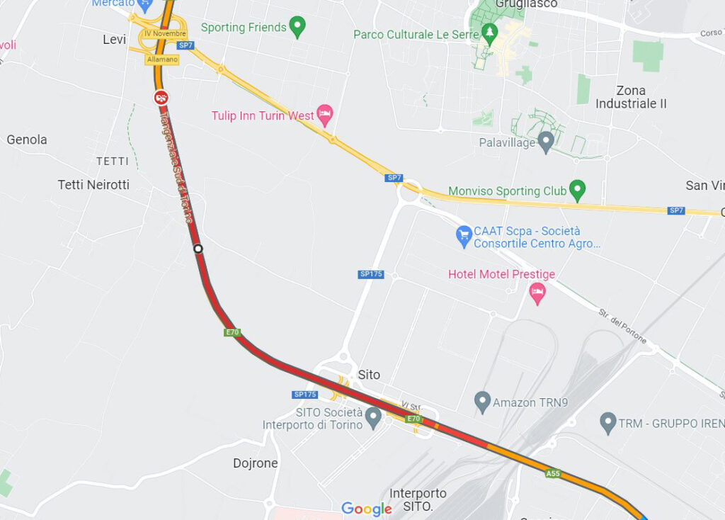 Incidente Tangenziale Torino oggi 5 aprile 2023 corso Allamano