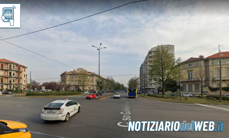 Incidente a Torino oggi 13 aprile 2023 scontro tra auto e moto in corso Ferraris