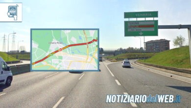 Incidente in Tangenziale a Torino oggi 5 aprile 2023, altezza Venaria