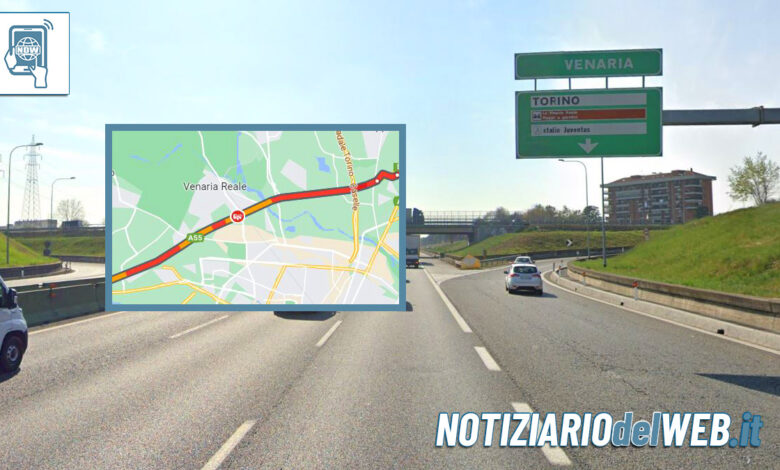 Incidente in Tangenziale a Torino oggi 5 aprile 2023, altezza Venaria