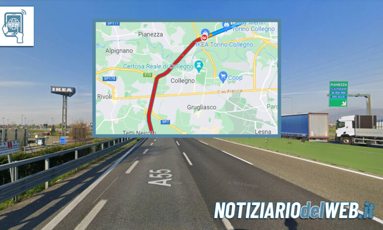 Incidente Tangenziale Torino oggi 30 maggio 2023: auto ribaltata