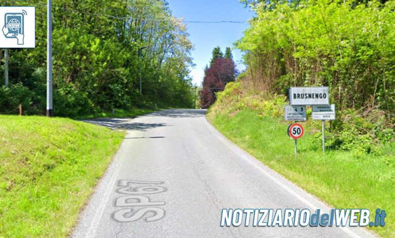 Incidente Brusnengo oggi 14 giugno 2023 grave un motociclista