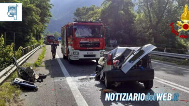 Incidente Domodossola oggi 4 luglio 2023 frontale tra camion e auto