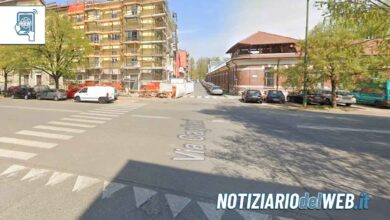 Incidente in via Cagliari a Torino oggi 17 luglio 2023 scontro tra auto e monopattino