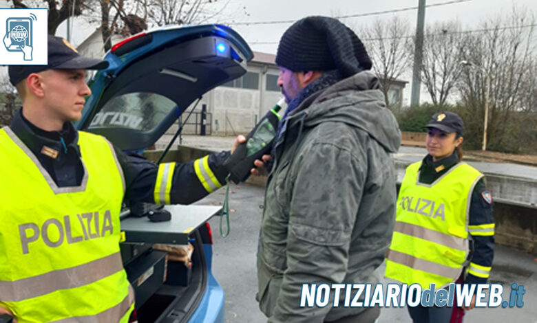 Torino controlli Polizia Stradale contro alcol e droga al volante