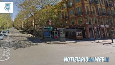 Allagamento a Torino rottura di condotta idrica in corso Moncalieri