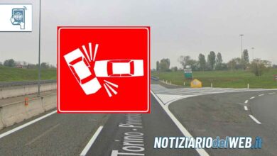 Incidente Tangenziale Torino oggi 21 agosto 2023: camion ribaltato