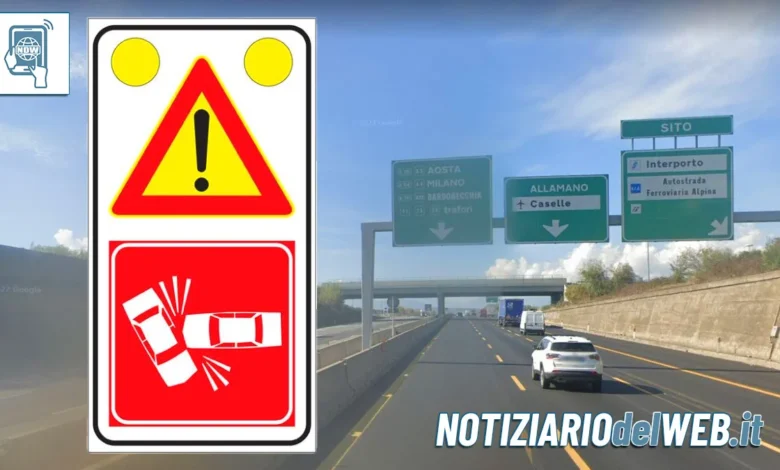 Incidente in Tangenziale a Torino oggi 14 ottobre 2023: auto ribaltata