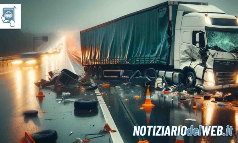 Incidente lungo la A5 Torino-Aosta oggi 30 ottobre 2023 tratta chiusa