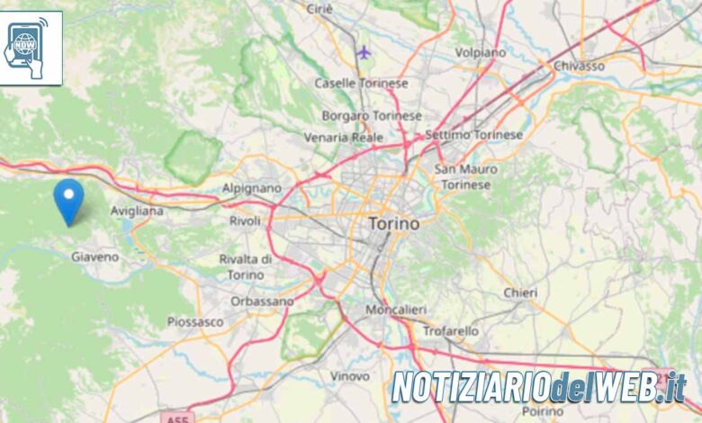 Terremoto Torino oggi 16 ottobre 2023: lieve scossa a Valgioie