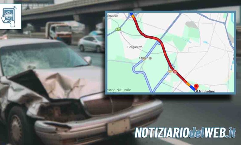 Incidente in Tangenziale a Torino oggi 29 novembre, altezza Debouchè